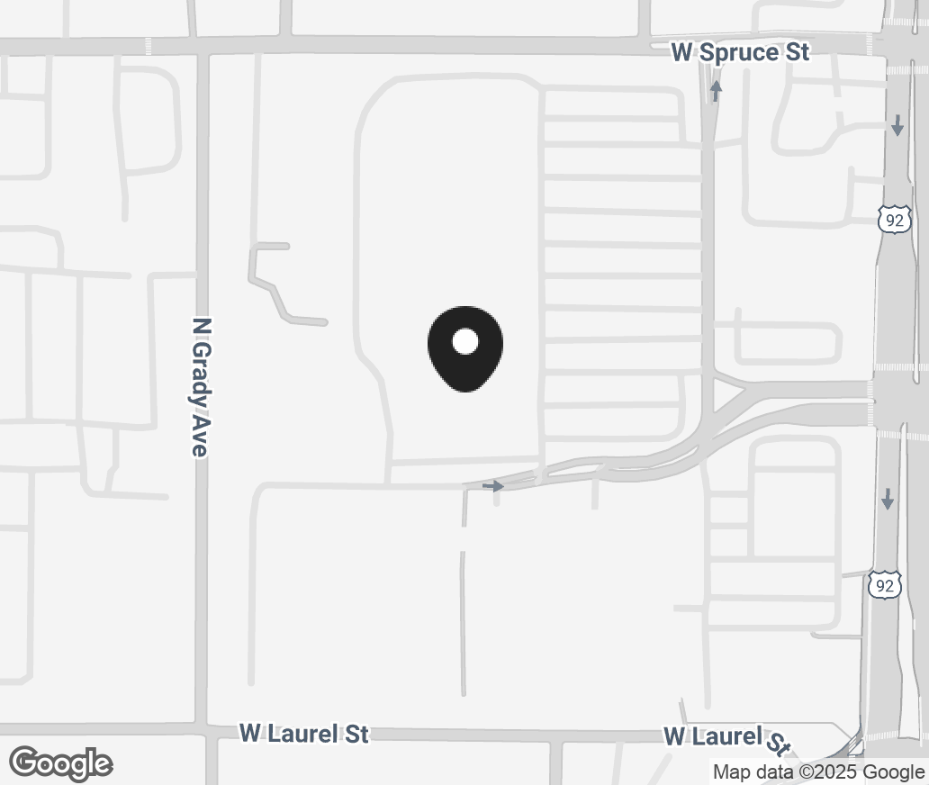 Google Map of 1702 N Dale Mabry Highway, Tampa FL 33607