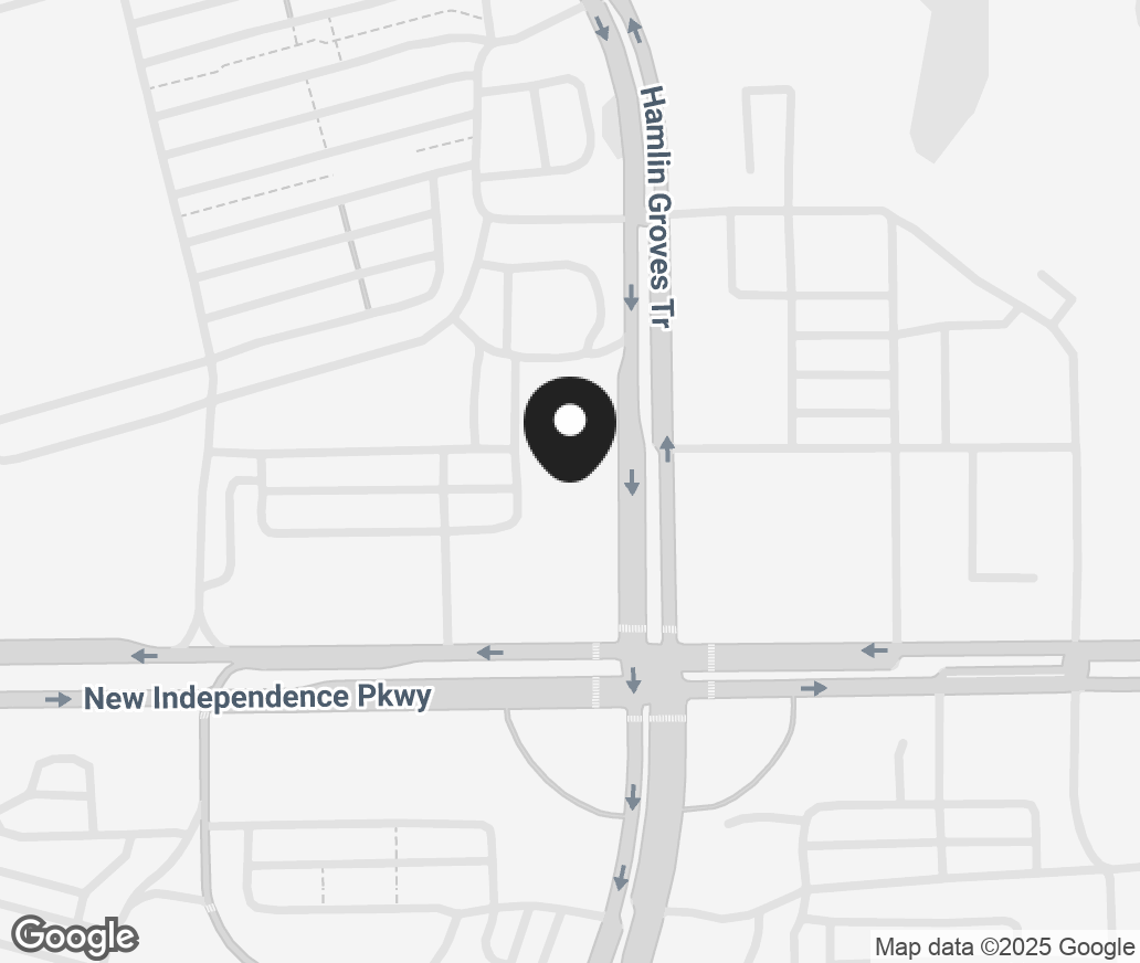 Google Map of 16027 New Independence Pkwy Suite 130, Winter Garden FL 34787
