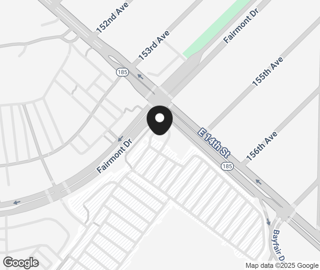 Google Map of 15555 E 14Th St, San Leandro CA 94578