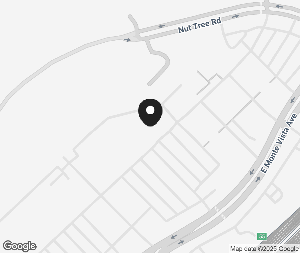 Google Map of 1641 E Monte Vista Avenue, Vacaville CA 95688