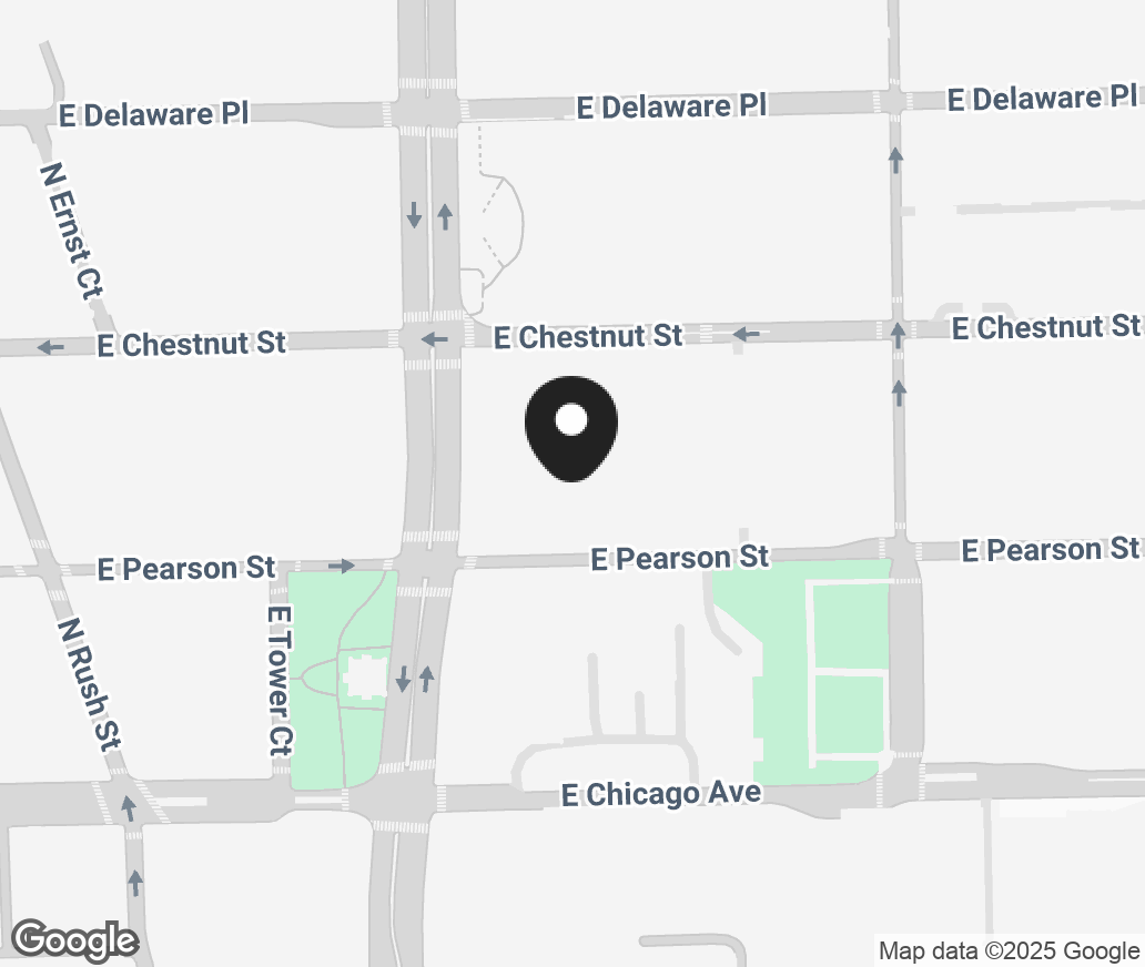 Google Map of 845 N. Michigan Ave, Chicago IL 60611