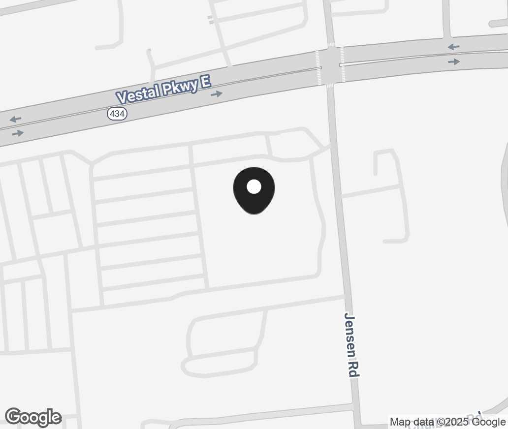 Google Map of 3208 E Vestal Pkwy, Vestal NY 13850