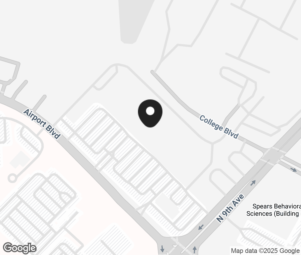 Google Map of 1650 Airport Blvd, Pensacola FL 32504