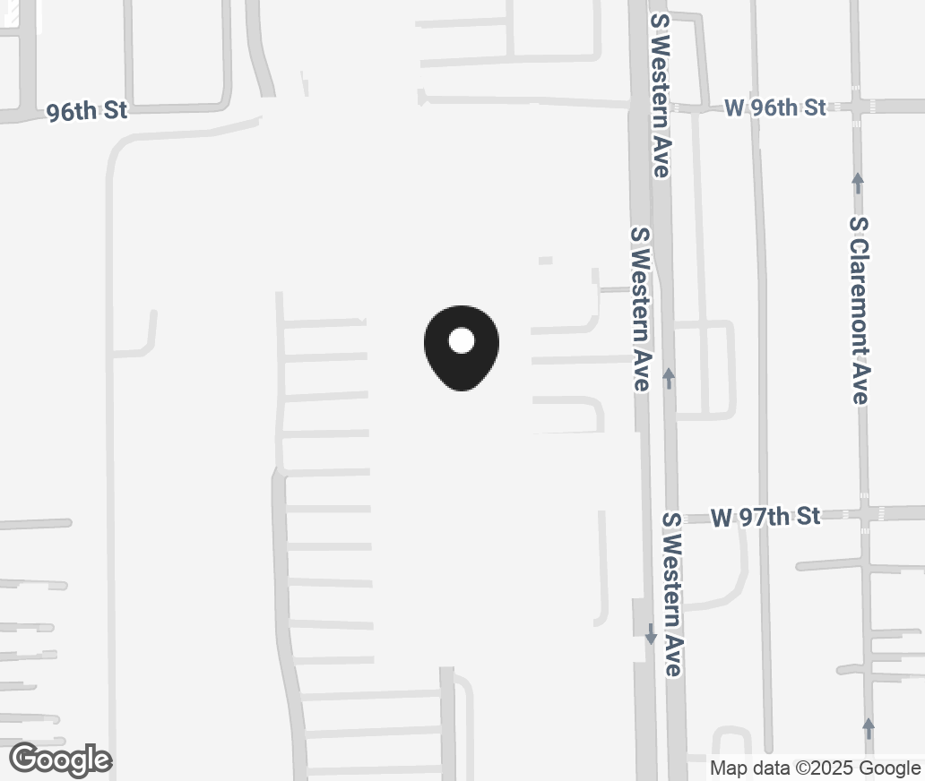 Google Map of 9700 S Western, Evergreen Park IL 60805