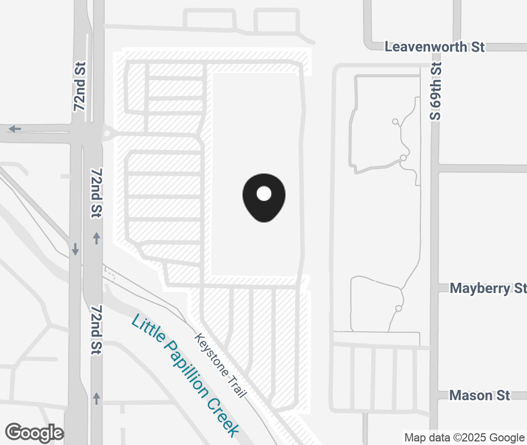 Google Map of 909 S 72Nd St, Omaha NE 68114