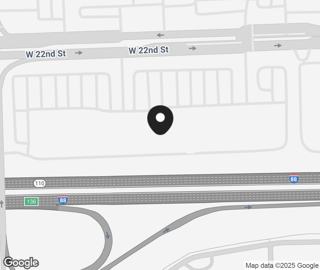 Google Map of 2155 W 22Nd Street, Oak Brook IL 60523