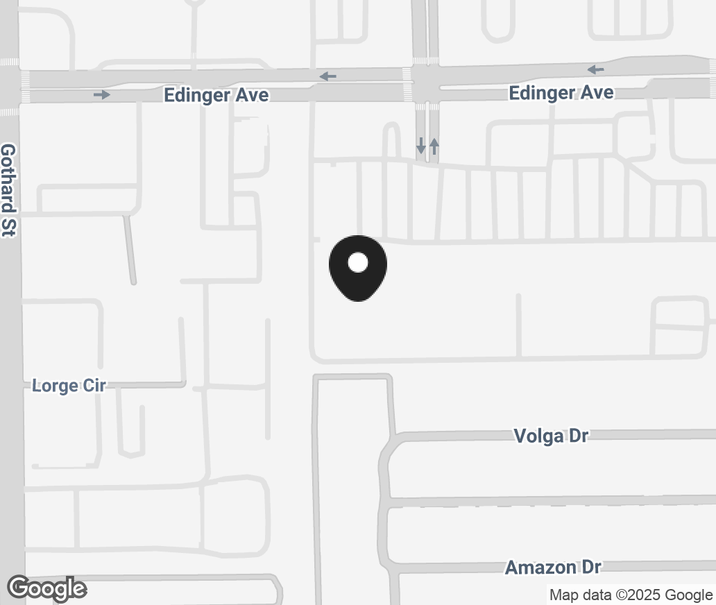 Google Map of 7532 Edinger Ave, Huntington Beach CA 92647