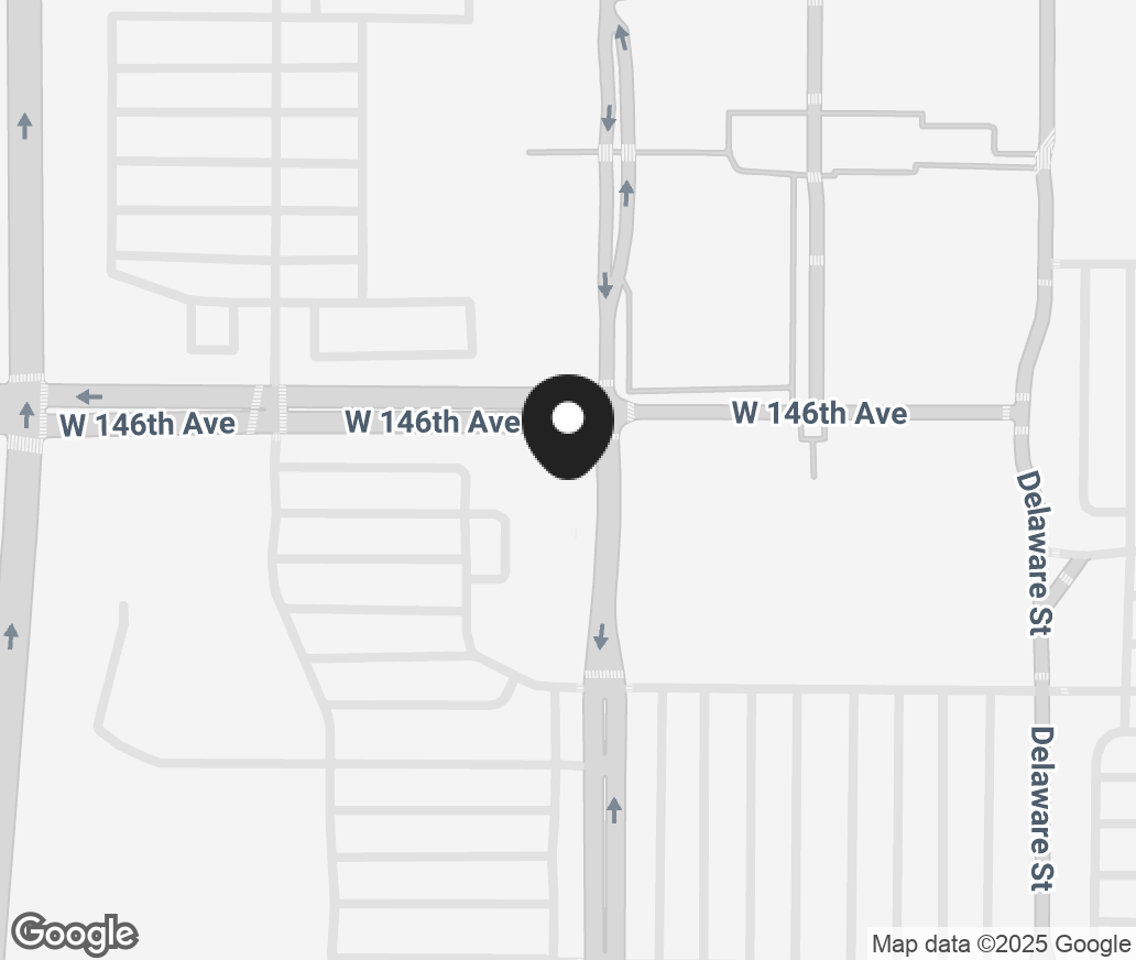 Google Map of 14583 Orchard Parkway Suite 600, Westminster CO 80023