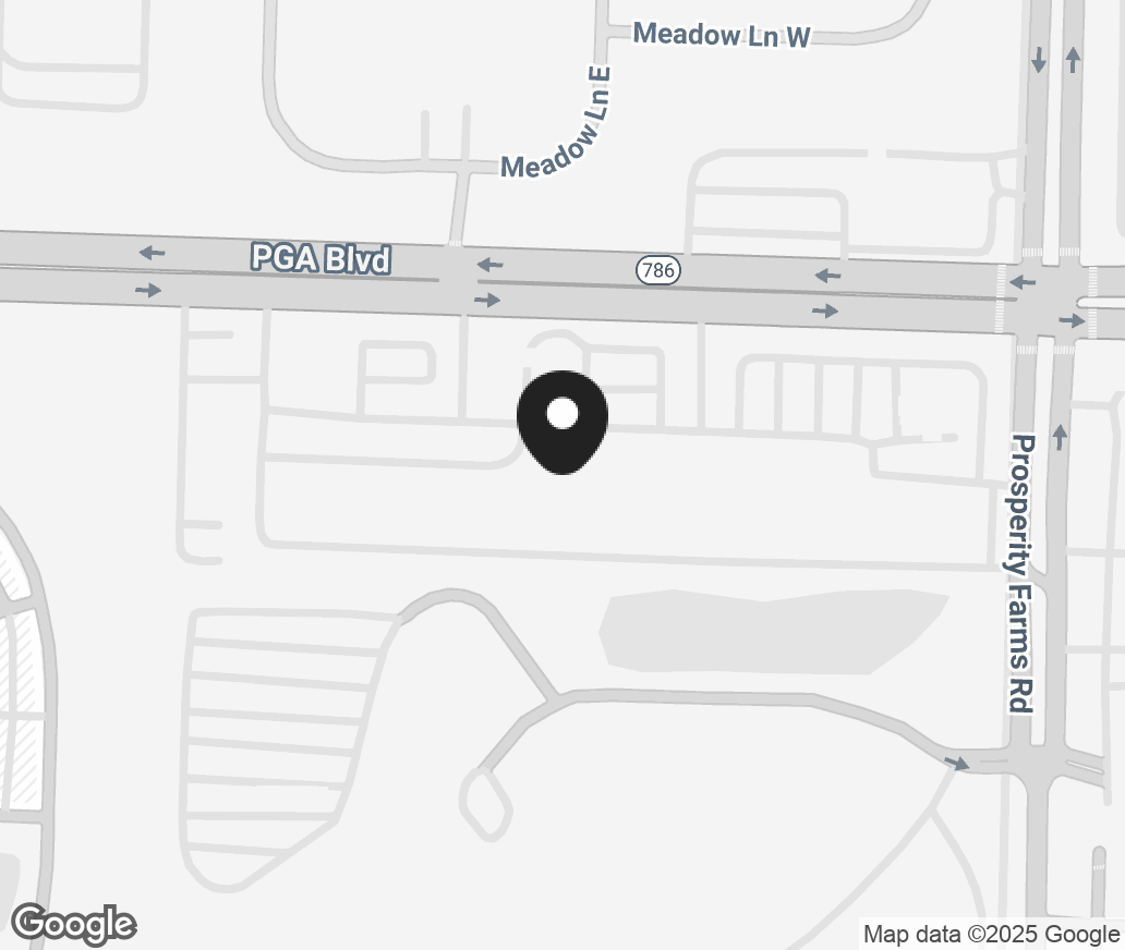 Google Map of 2568 Pga Boulevard, Palm Beach Gardens FL 33410