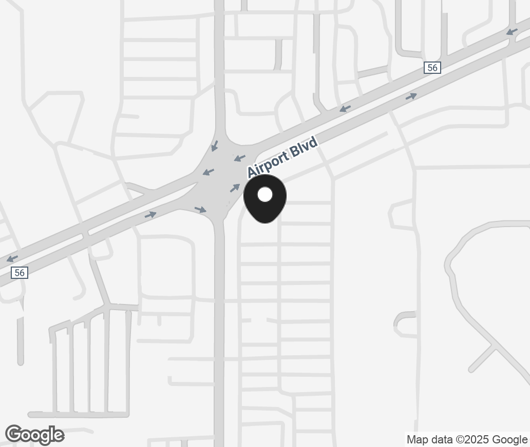 Google Map of 7765 Airport Blvd, Mobile AL 36608