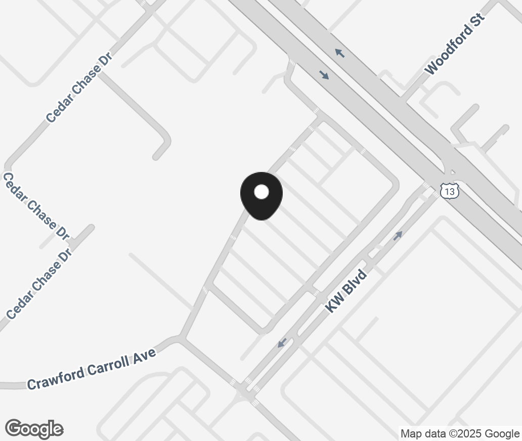 Google Map of 1574 N Dupont Highway, Dover DE 19901