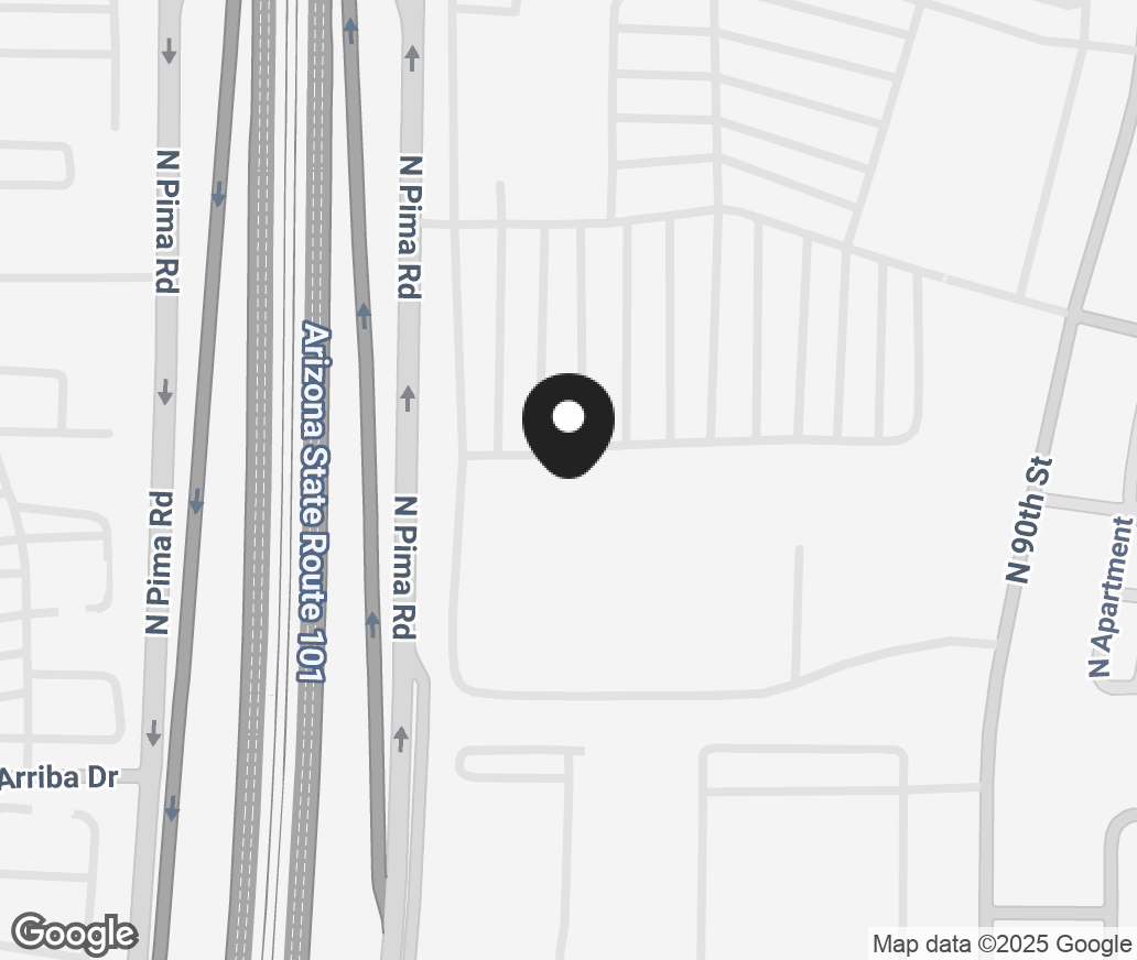 Google Map of 15444 N Frank Lloyd Wright Blvd, Scottsdale AZ 85260