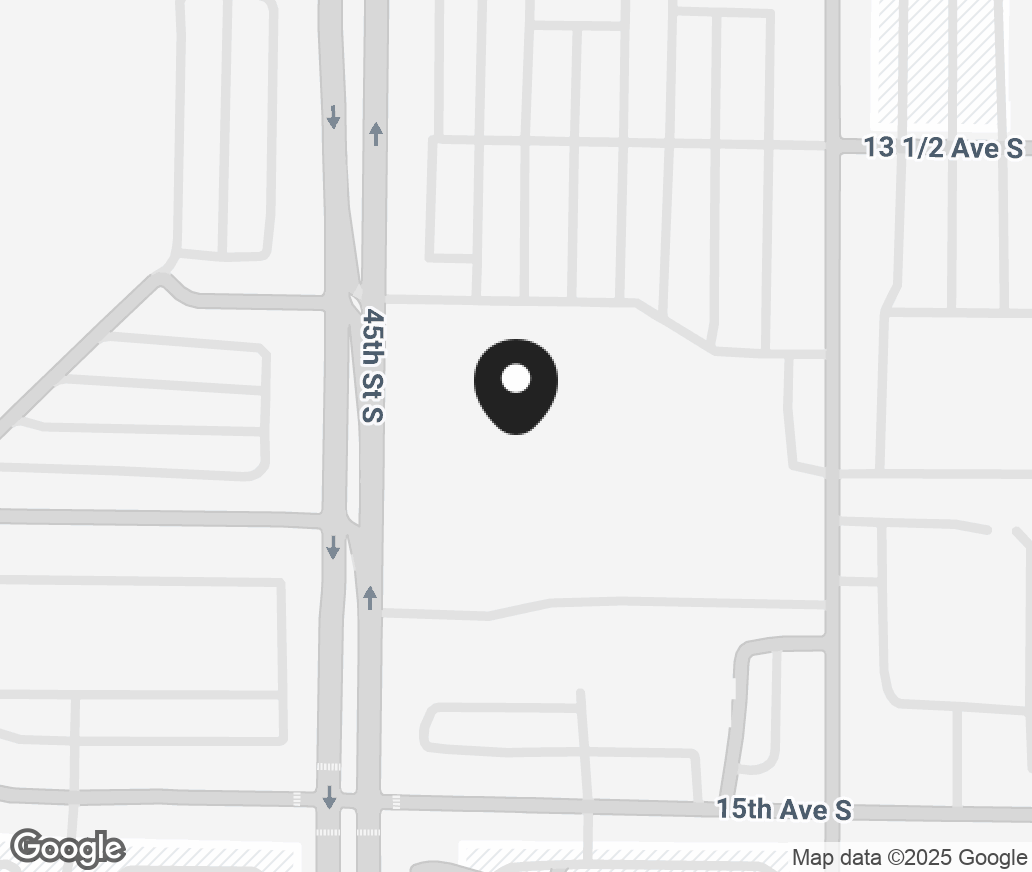 Google Map of 4444 13Th Ave Sw, Fargo ND 58103