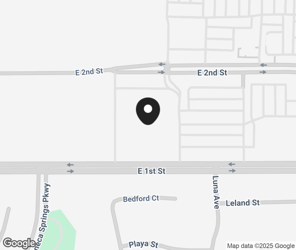 Google Map of 1479 E Second St, Beaumont CA 92223