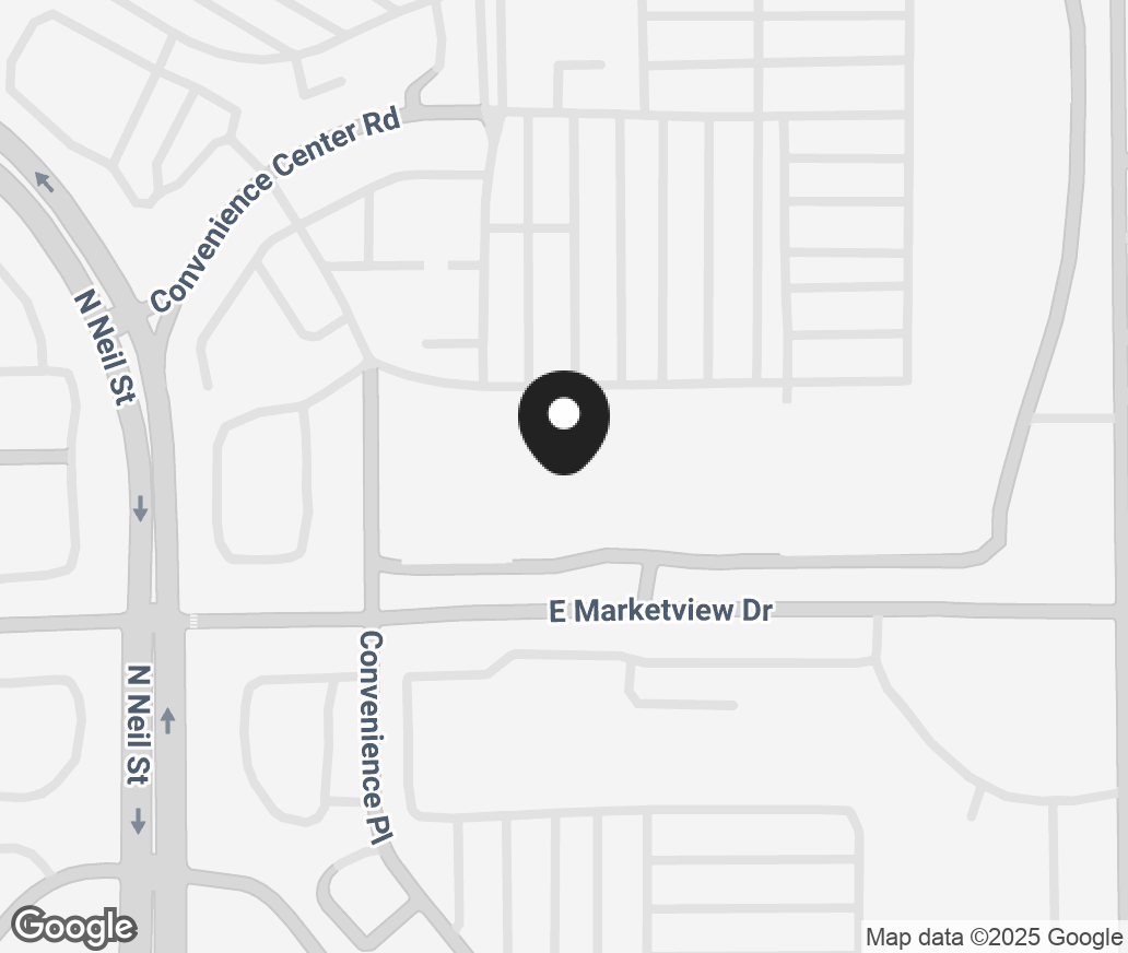 Google Map of 109 Convenience Center Rd, Champaign IL 61820