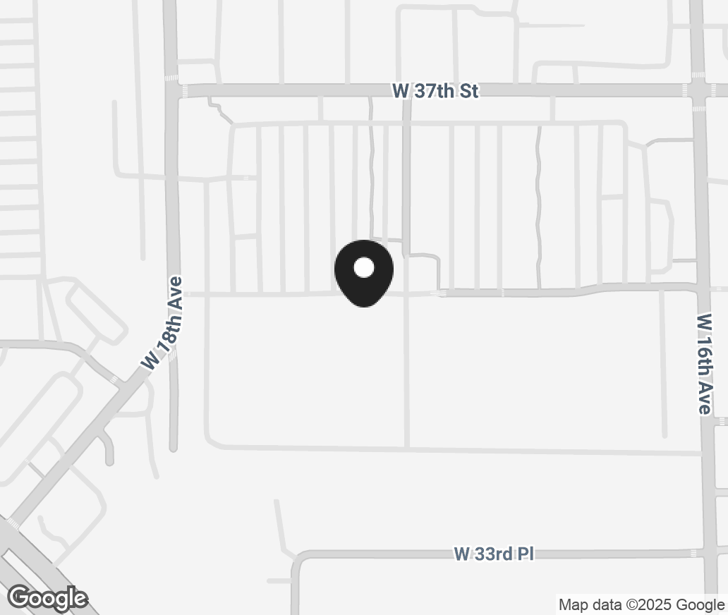Google Map of 1750 W 37Th St, Hialeah FL 33012
