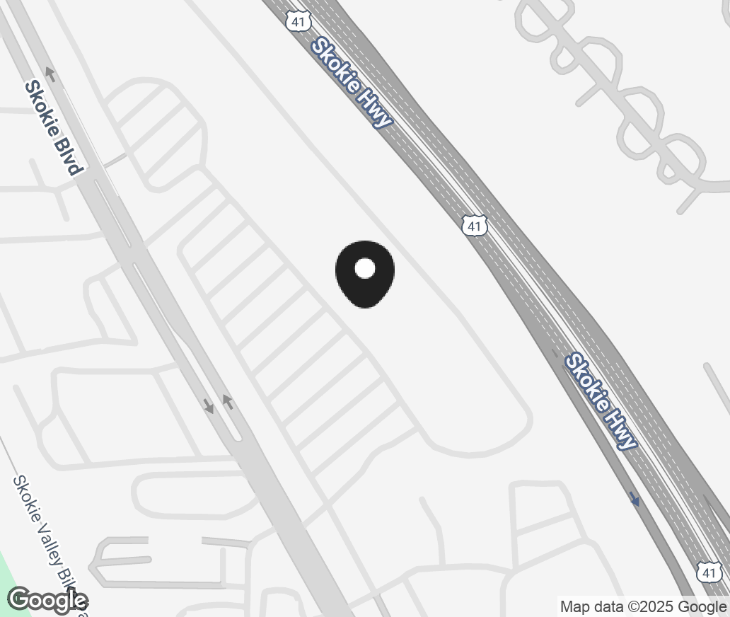 Google Map of 135 Skokie Valley Road, Highland Park IL 60035