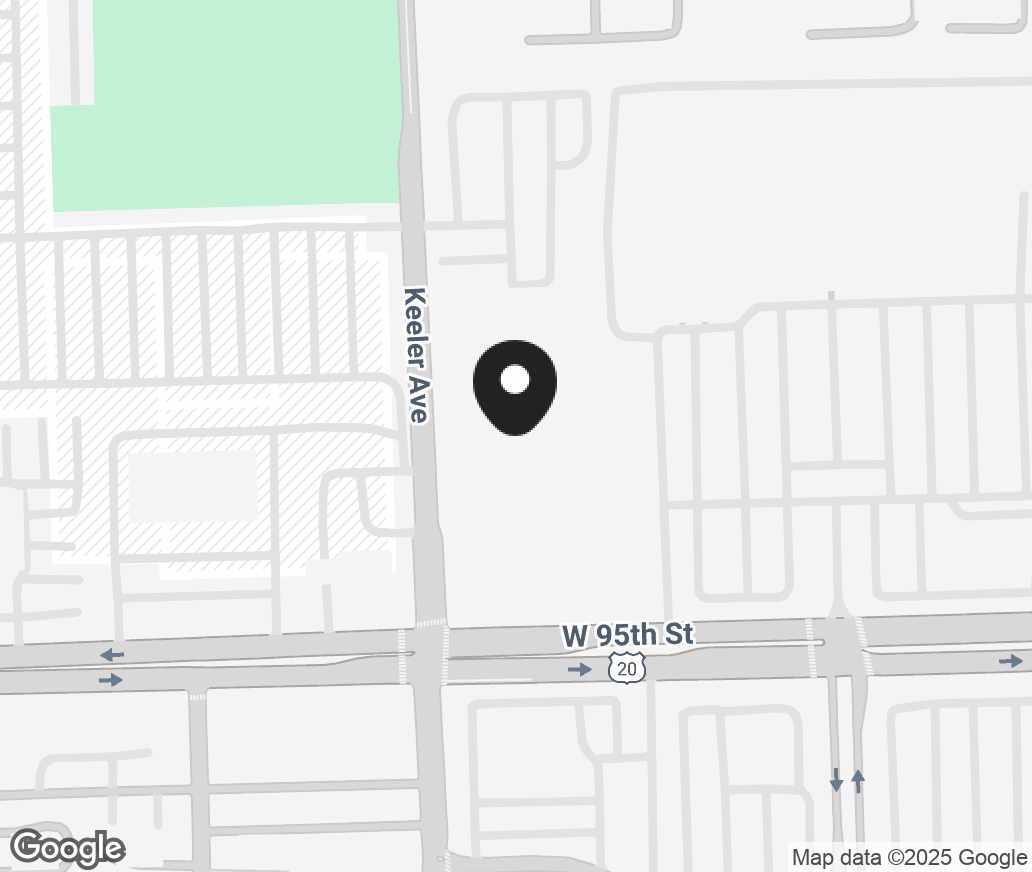 Google Map of 4120 W 95Th St, Oak Lawn IL 60453-2675