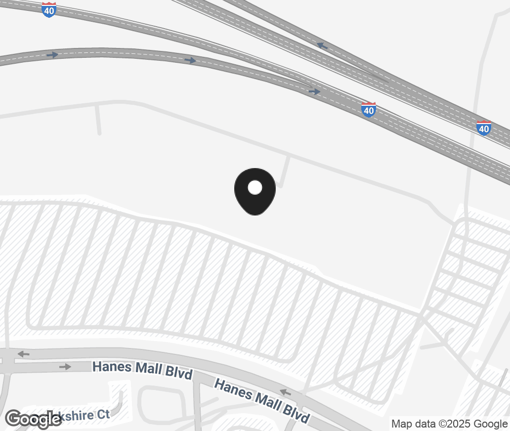 Google Map of 1030 Hanes Mall Blvd, Winston-Salem NC 27103
