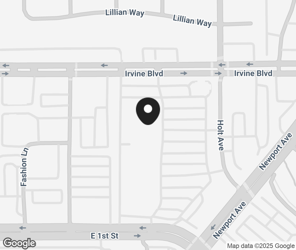 Google Map of 18182 Irvine Blvd, Tustin CA 92780