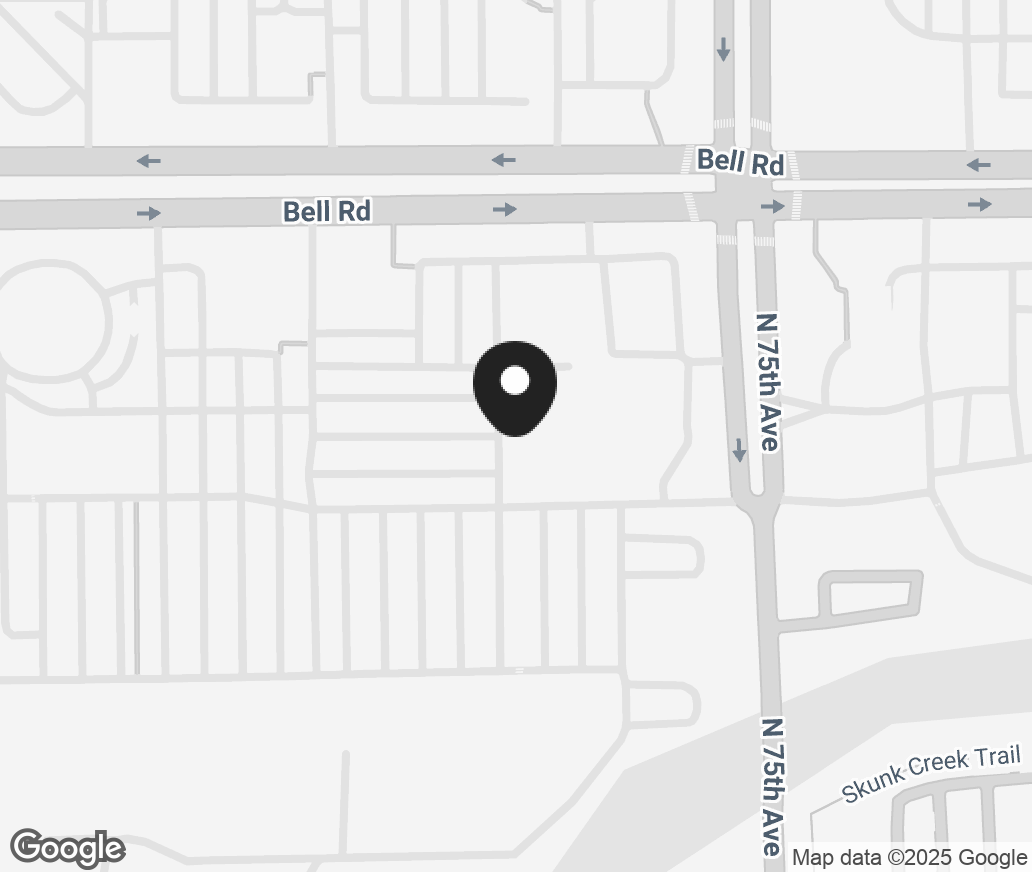 Google Map of 7535 W Bell Road, Peoria AZ 85382