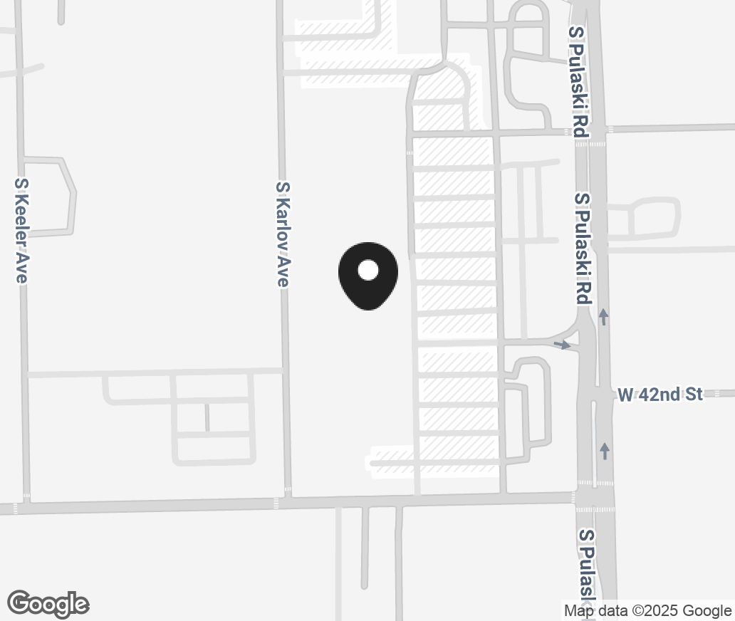 Google Map of 4140 S Pulaski Road, Chicago IL 60632