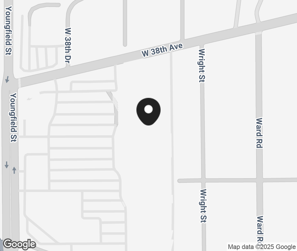 Google Map of 3600 Youngfield Street, Wheat Ridge CO 80033