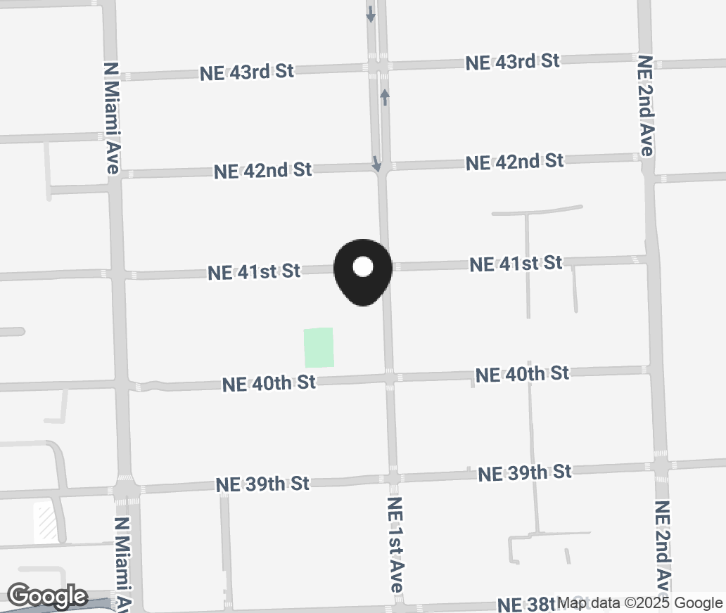 Google Map of 4044 Ne 1St Ave. Space MG121, Miami FL 33137
