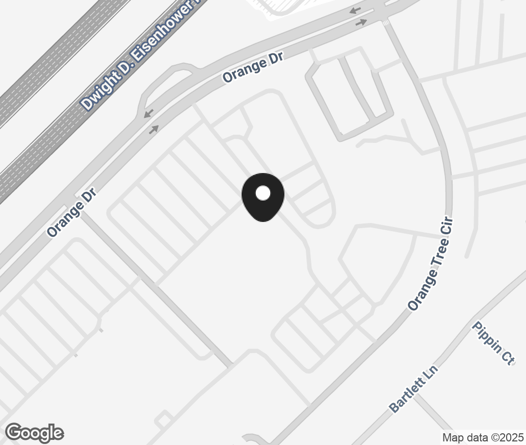 Google Map of 570 Orange Dr, Vacaville CA 95687