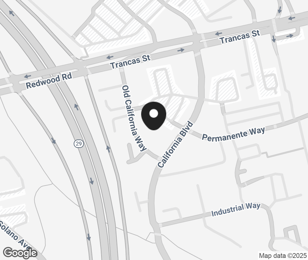Google Map of 1725 Trancas Street, Napa CA 94558