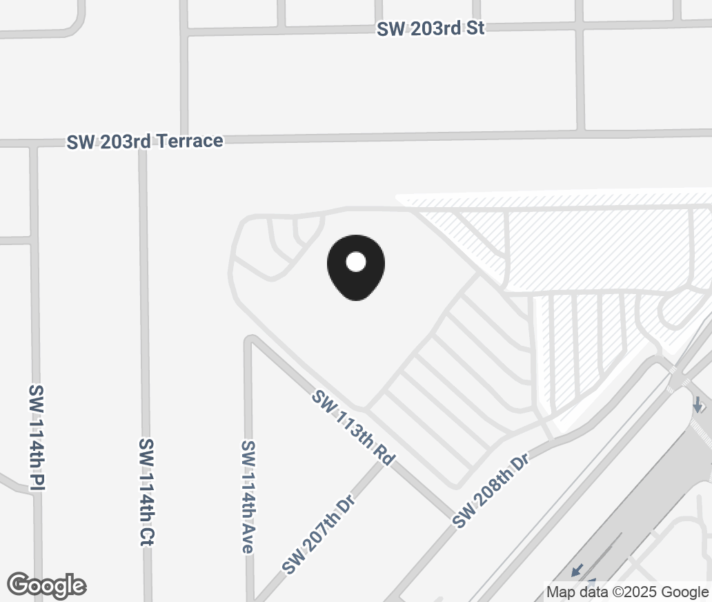 Google Map of 20500 Sw 112Th Ave, Miami FL 33189