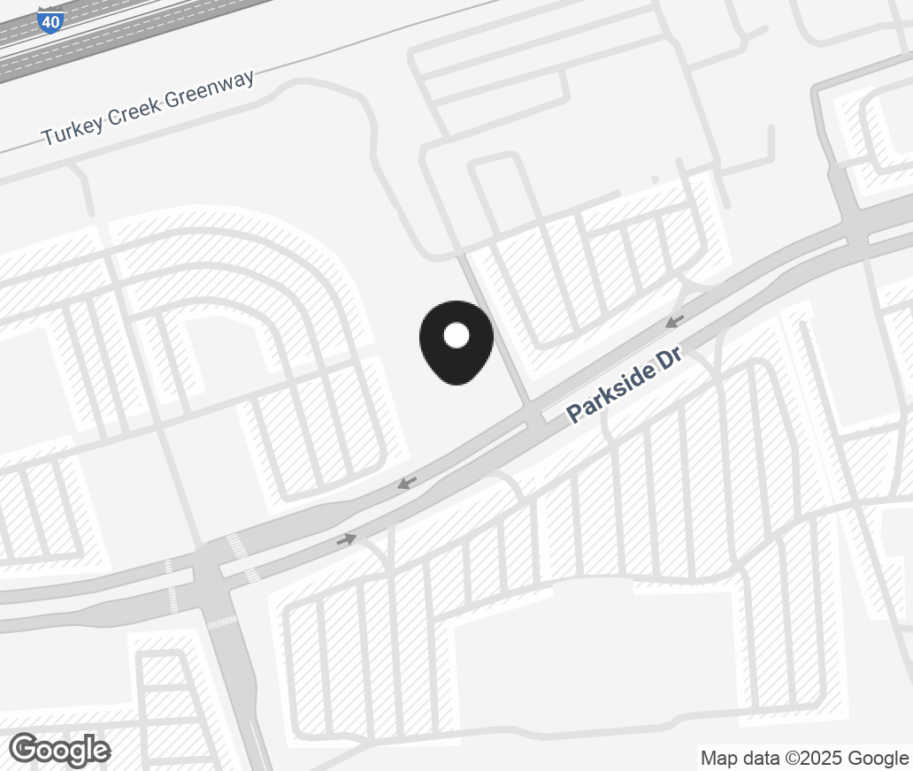 Google Map of 11233 Parkside Drive, Knoxville TN 37934