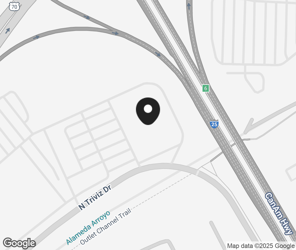 Google Map of 2500 N Triviz, Las Cruces NM 88001