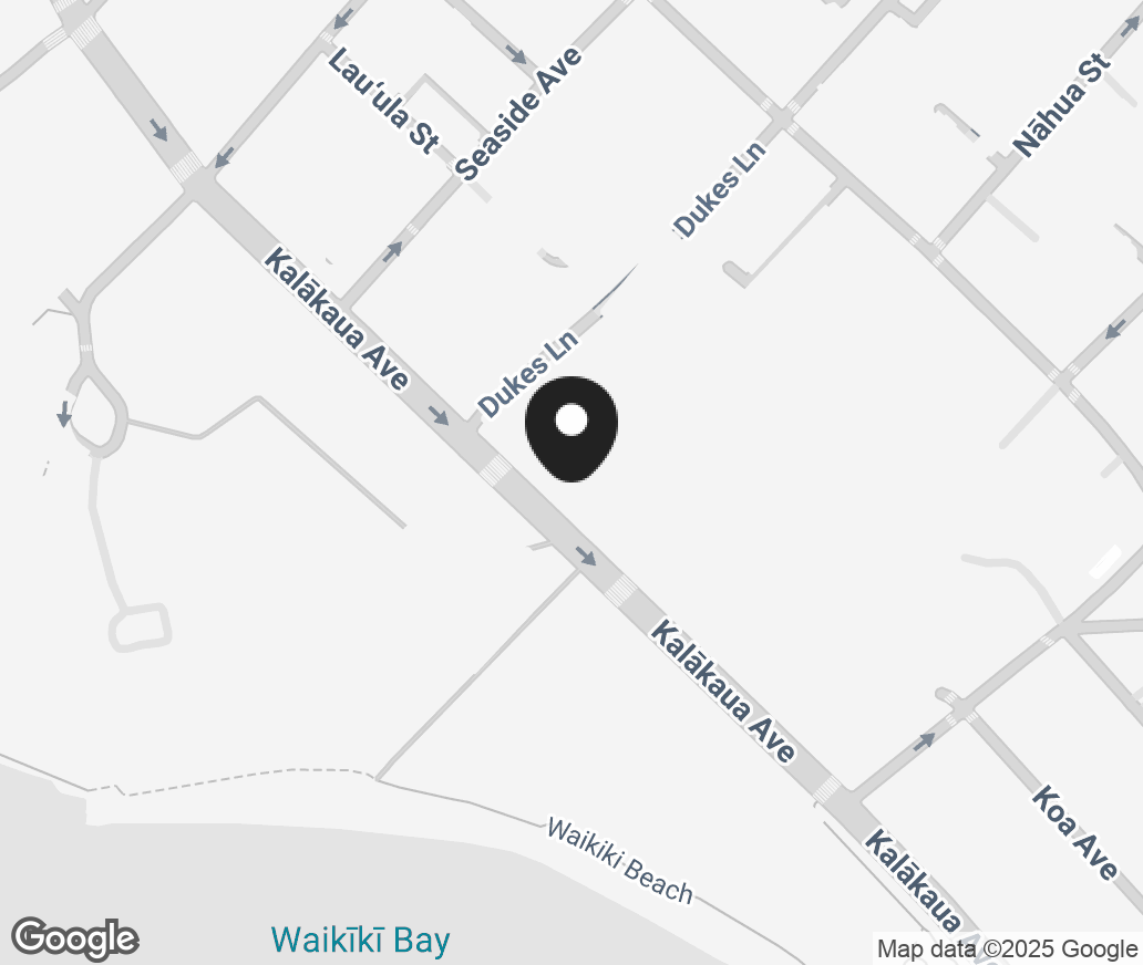 Google Map of 2314 Kalakaua Ave, Honolulu HI 96815