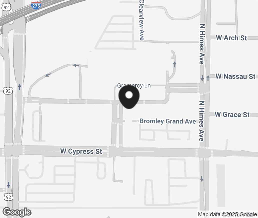 Google Map of 3654 Midtown Drive, Tampa FL 33607