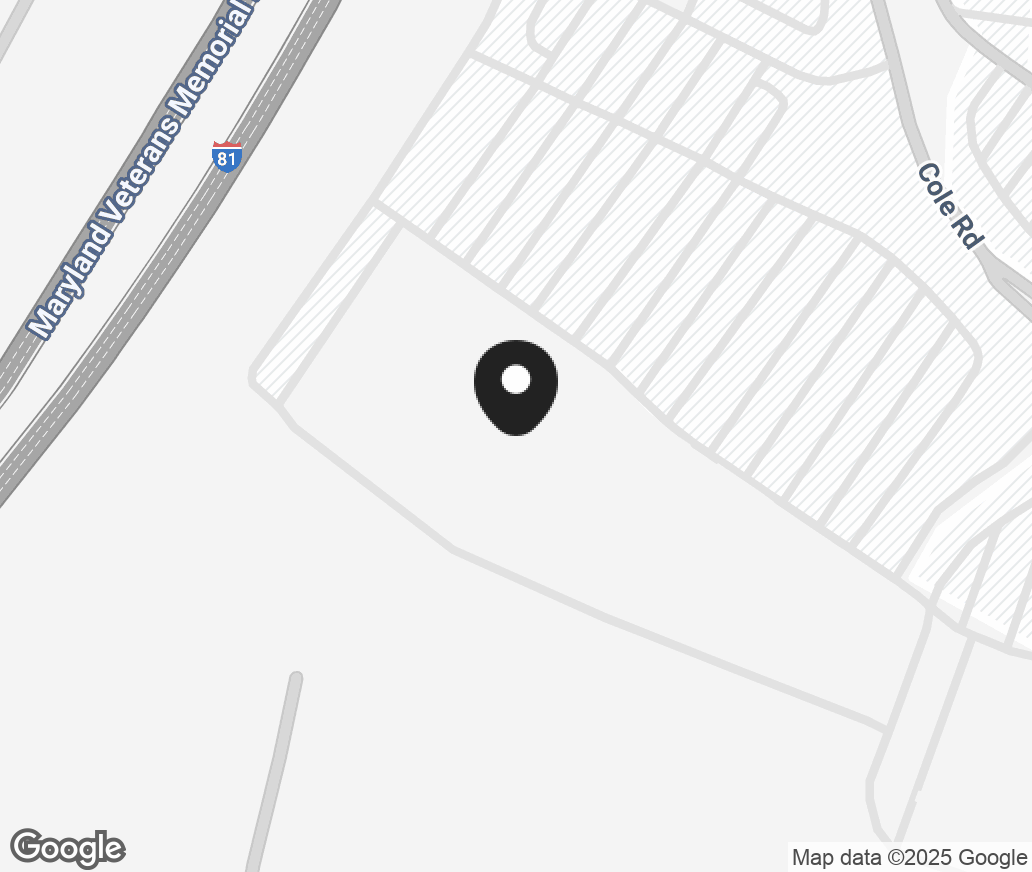 Google Map of 17145 Cole Rd, Hagerstown MD 21740