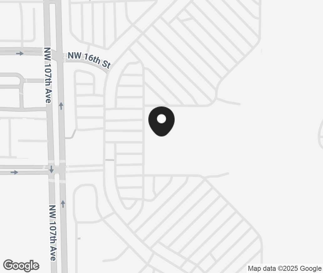 Google Map of 1205 Nw 107Th Ave, Miami FL 33172