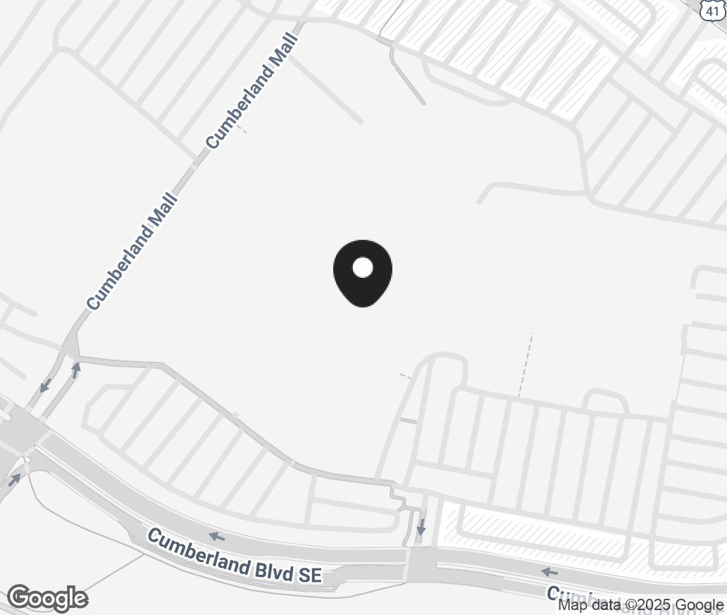 Google Map of 1300 Cumberland Mall, Atlanta GA 30339