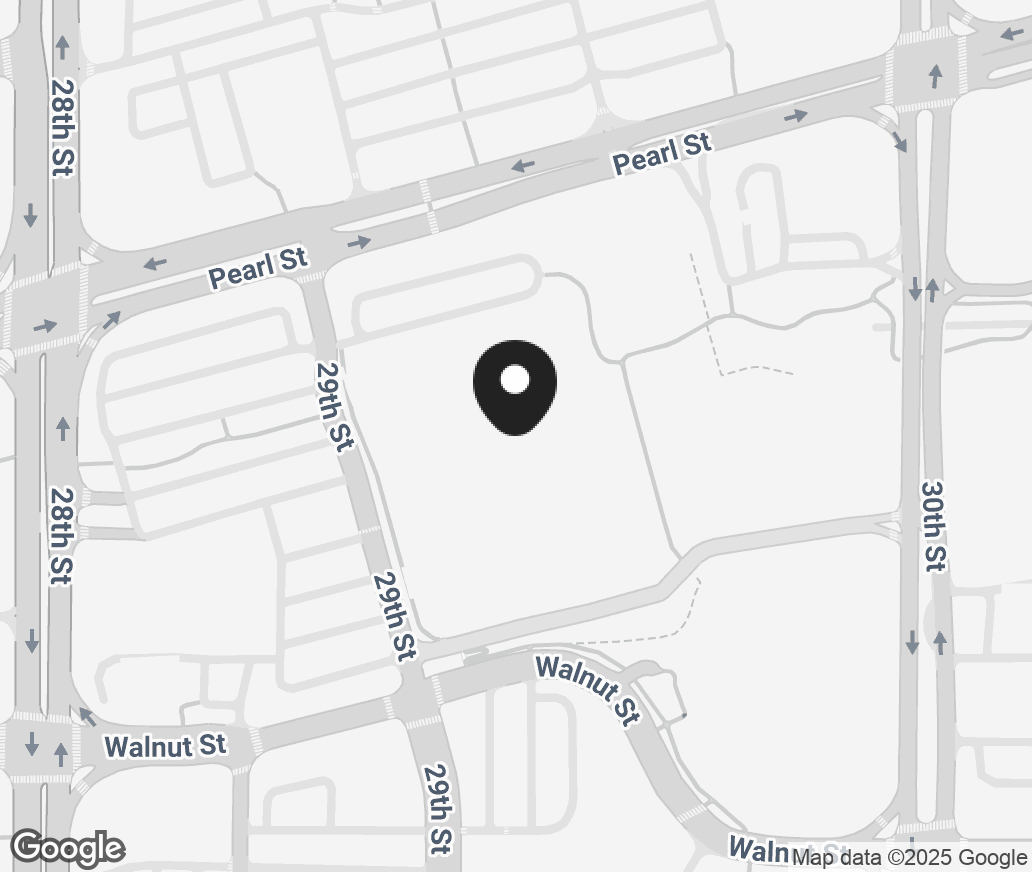 Google Map of 2800 Pearl St, Boulder CO 80301