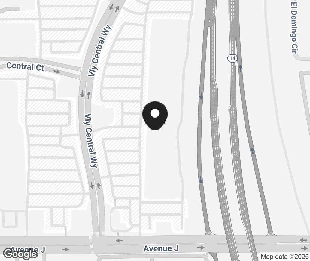 Google Map of 44436 Valley Central Way Unit 9, Lancaster CA 93536