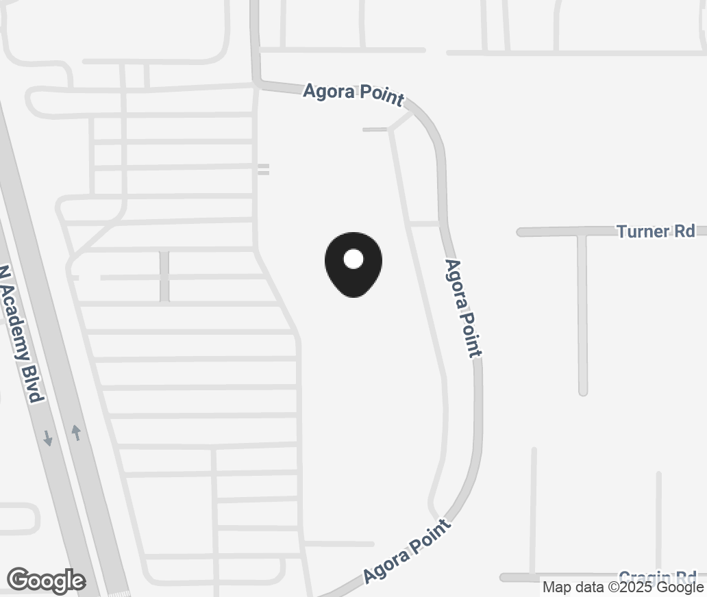 Google Map of 7645 Academy Boulevard North, Colorado Springs CO 80920