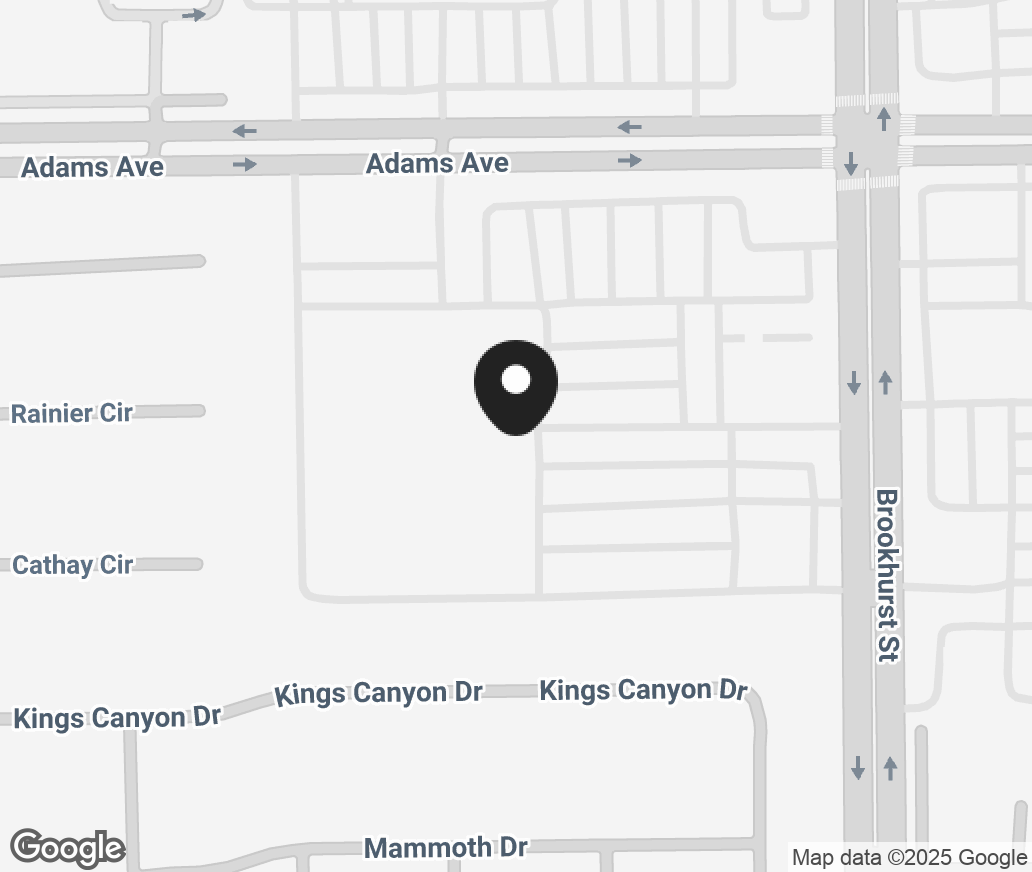 Google Map of 9882 Adams Ave, Huntington Beach CA 92646-4808
