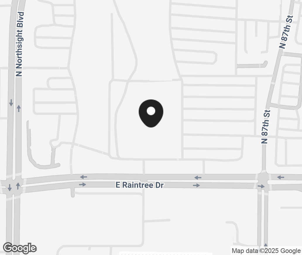 Google Map of 8680 E Raintree Dr, Scottsdale AZ 85260