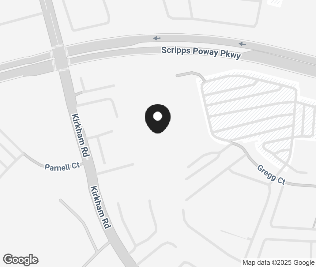 Google Map of 12880 Gregg Ct, Poway CA 92064