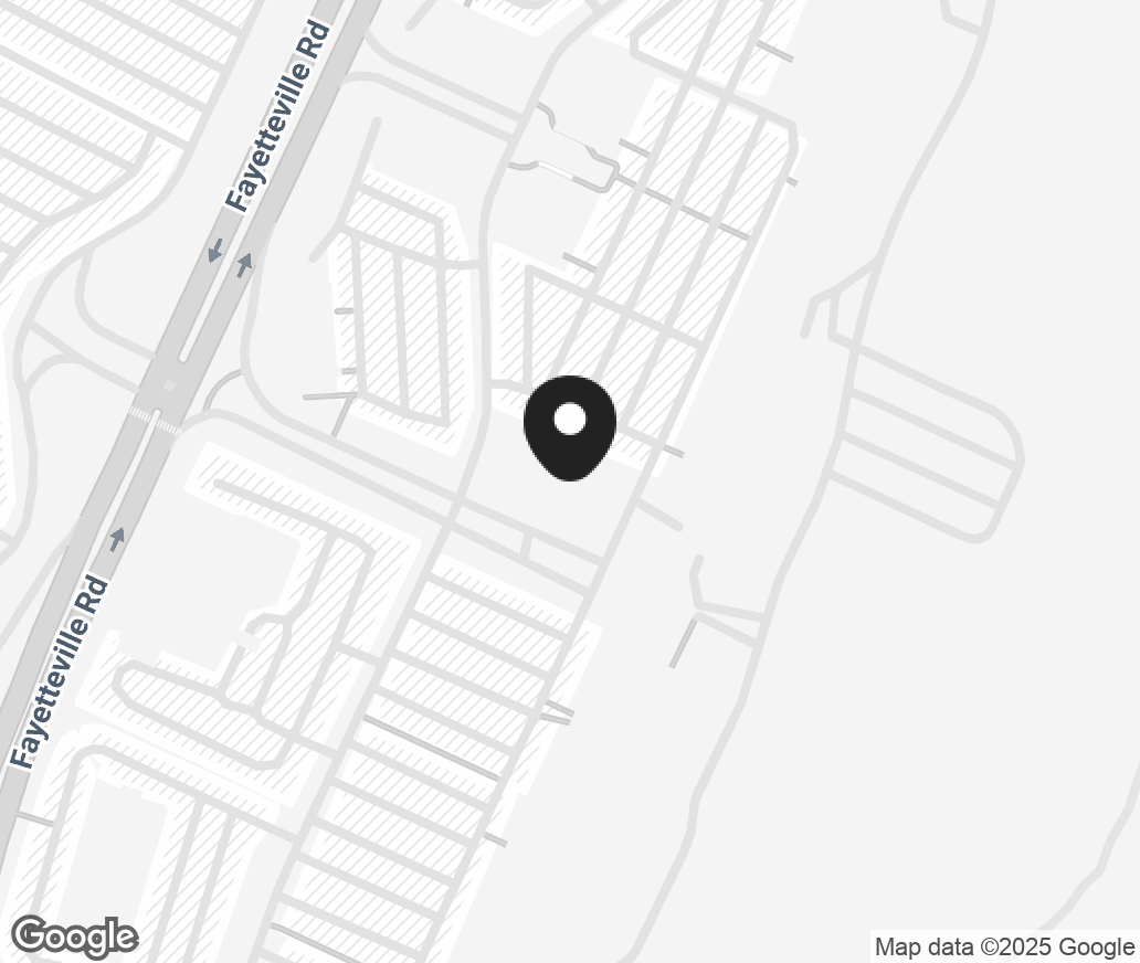 Google Map of 6923 Fayetteville Road, Durham NC 27713