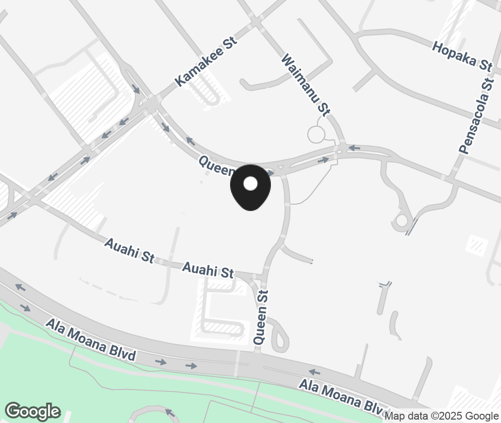 Google Map of 1170 Auahi Street, Honolulu HI 96814