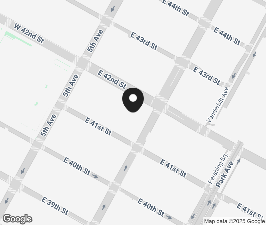 Google Map of 300 Madison Ave Space 01-01, New York NY 10017
