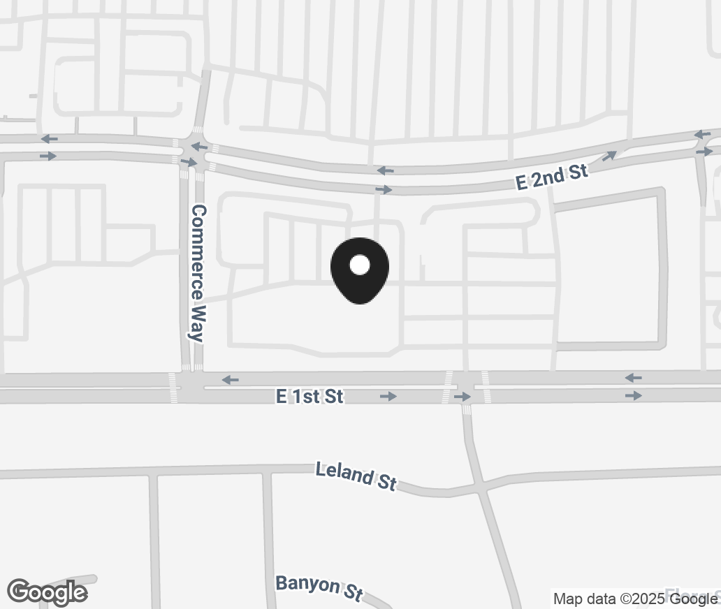 Google Map of 1545 2Nd Street, Beaumont CA 92223