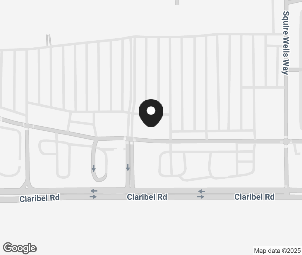 Google Map of 2407 Claribel Rd, Riverbank CA 95367
