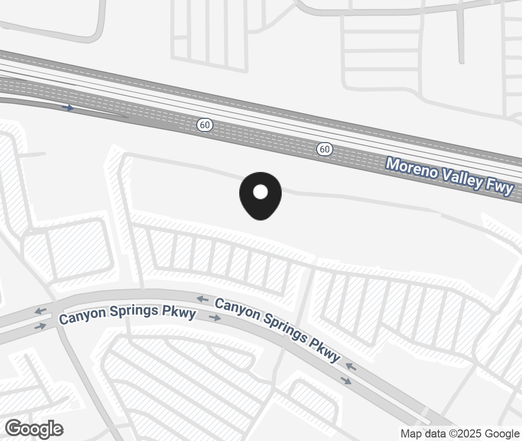 Google Map of 2640 Canyon Springs Parkway Suite B, Riverside CA 92507